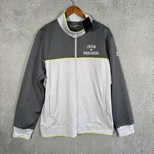 Under Armour Mens Project Rock Iron Paradise Track Full Zip jacket 1361750-011